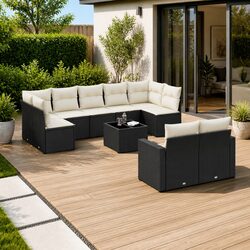 10-Piece Outdoor Sectional Sofa Set for Home