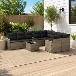 Practical 10 Piece Outdoor Sectional Sofa Set for Any Garden