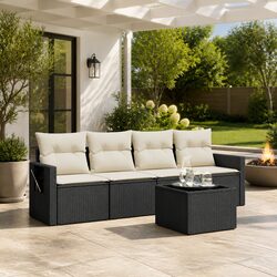 Practical 5 Piece Outdoor Sofa Set for Garden Use