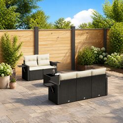 Versatile 6-Piece Patio Sofa Set with Cushions
