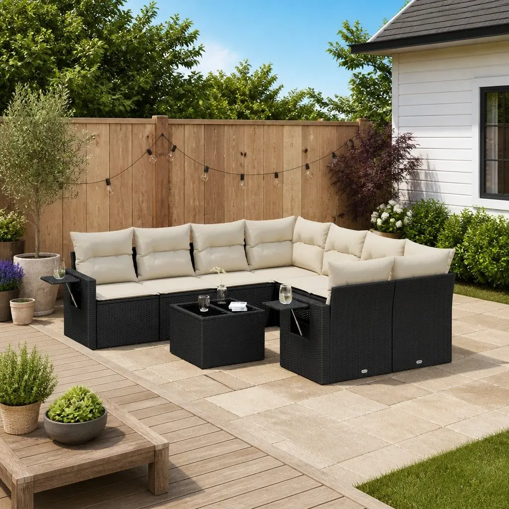 9 Piece Garden Sofa Set for Various Spaces
