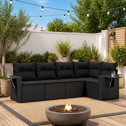 Practical 5 Piece Outdoor Sofa Set for Your Garden