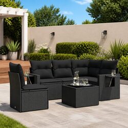 Practical 6 Piece Garden Sofa Set for Everyday Use