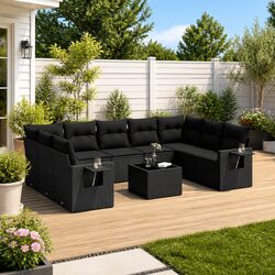 Practical 10 Piece Outdoor Sofa Set for Versatile Spaces