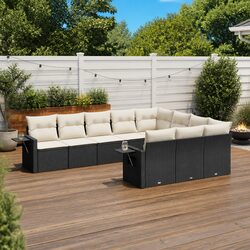 Practical 10 Piece Garden Sofa Set for Outdoor Relaxation