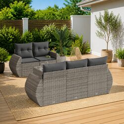 Practical 6 Piece Garden Sofa Set for Any Outdoor Setting