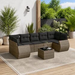 8-Piece Garden Sofa Set for Outdoor Use