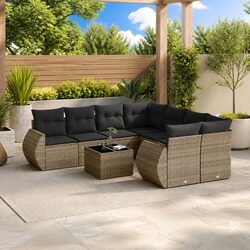 Versatile 9 Piece Garden Sofa Set for Any Outdoor Setting