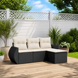 4 Piece Garden Sofa Set for Outdoor Spaces