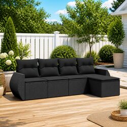 Practical 5-Piece Garden Sofa Set for Outdoor Living