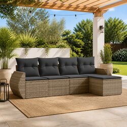 Practical 5-Piece Garden Sofa Set for Outdoor Use