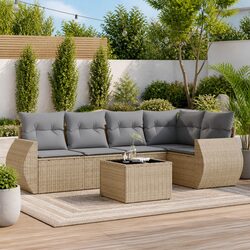Practical 6-Piece Sofa Set for Your Backyard Retreat