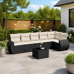Practical 7 Piece Garden Sofa Set for Your Patio