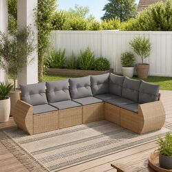 Practical 6-Piece Garden Sofa Set for Your Outdoor Space