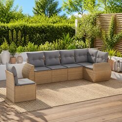 Practical 6 Piece Garden Sofa Set for Any Outdoor Setting