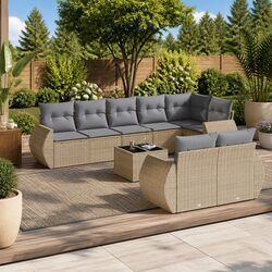 Functional 9-Piece Outdoor Sofa Set for Any Space