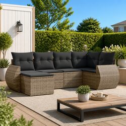 Practical 6 Piece Garden Sofa Set for Everyday Use