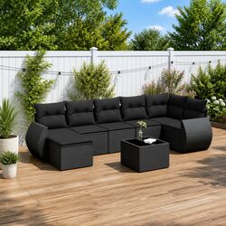 Perfect for Any Patio: 8-Piece Garden Sofa Set