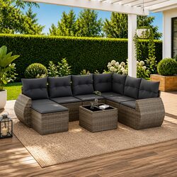 Ideal 8 Piece Garden Sofa Set for Outdoor Gatherings