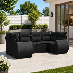 Ideal for Your Outdoor Gatherings: 6-Piece Sofa Set