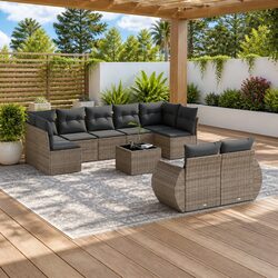 Practical 10 Piece Outdoor Sofa Set for Every Backyard
