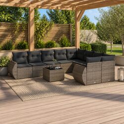 Practical 10-Piece Outdoor Sofa Set for Relaxation