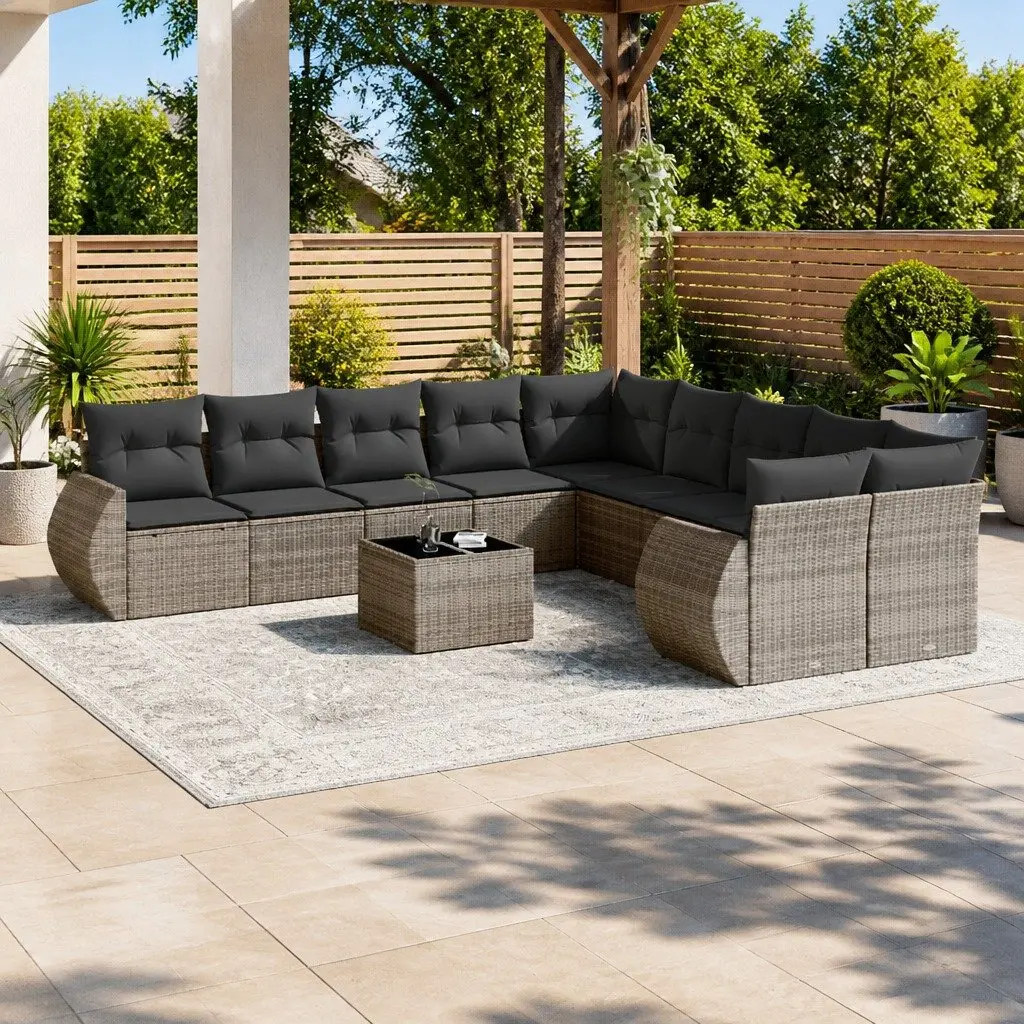 10 Piece Garden Sofa Set for Outdoor Living