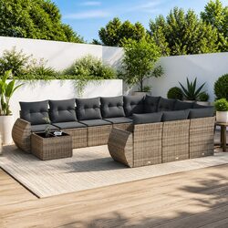 Versatile 11-Piece Sofa Set for Outdoor Living Spaces