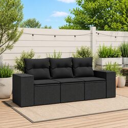 3 Piece Garden Sofa Set for Outdoor Use
