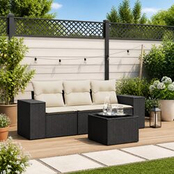 Comfortable 4-Piece Garden Sofa Set for Outdoor Use