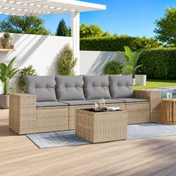 Ideal 5-Piece Garden Sofa Set for Relaxing Outdoors