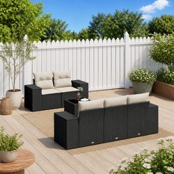 Practical 6-Piece Outdoor Furniture Sofa Set