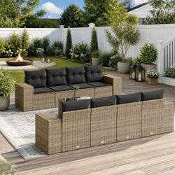 Practical 9-Piece Outdoor Sofa Set for Versatile Use