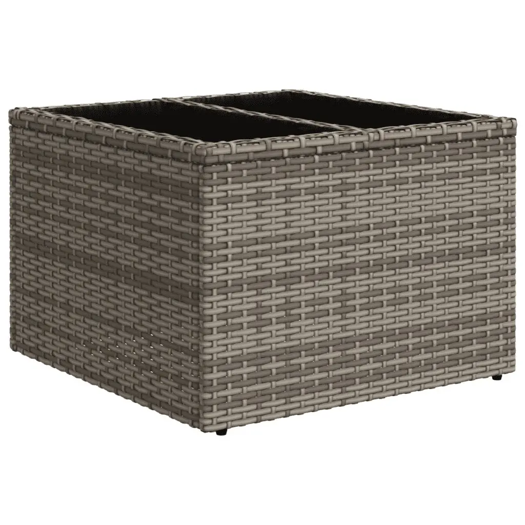 Garden Sofa Set 9 Piece Outdoor Furniture Patio Lounge Grey Poly Rattan with