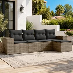 Garden Sofa Set: 5-Piece Modular Outdoor Seating Solution