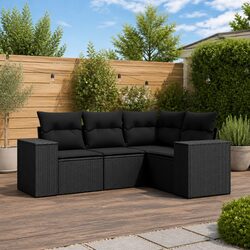 4 Piece Garden Sofa Set for Patios