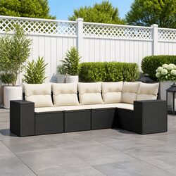 5-Piece Modular Garden Sofa Set for Outdoor Use