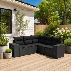 Practical 5-Piece Garden Sofa Set for Outdoor Living
