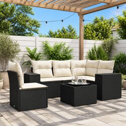 Practical 6 Piece Patio Sofa Set for Relaxing and Entertaining