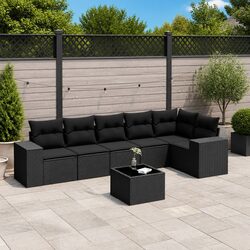 Practical 7 Piece Garden Sofa Set for Outdoor Living