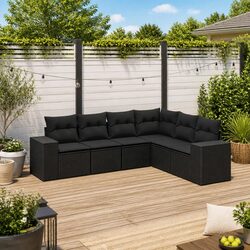 Versatile 6-Piece Garden Sofa Set for Outdoor Use
