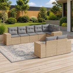 Practical 8-Piece Garden Sofa Set for Your Patio