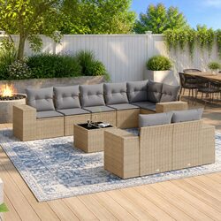 Practical 9-Piece Outdoor Sofa Set for Your Backyard