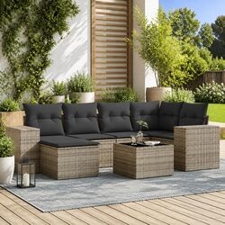 Practical 7 Piece Garden Sofa Set for Home Use