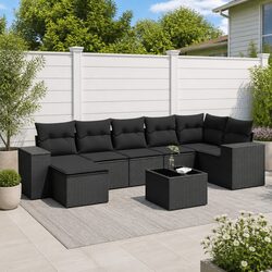 Practical 8 Piece Outdoor Sofa Set for Your Patio
