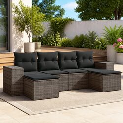 Practical 6 Piece Garden Sofa Set for Your Patio