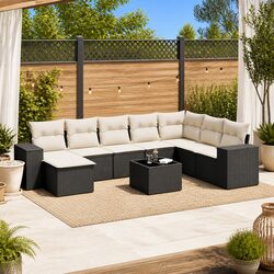 Practical 9-Piece Garden Sofa Set for Various Outdoor Spaces