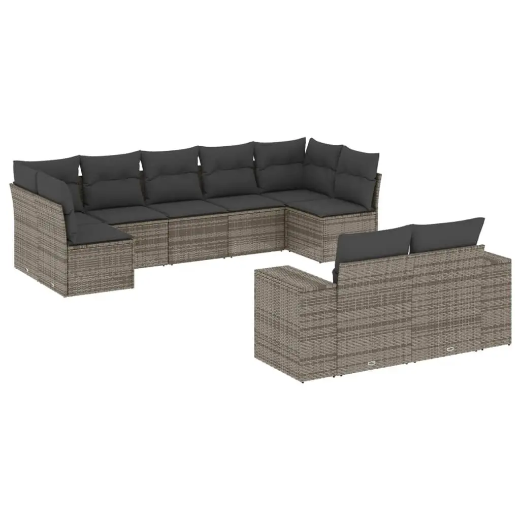 9 Piece Garden Sofa Set for Outdoor Use