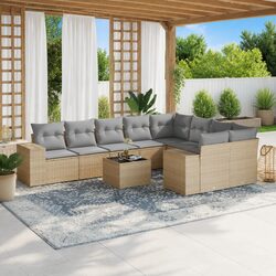 Perfect Addition to Your Patio: 10-Piece Sofa Set