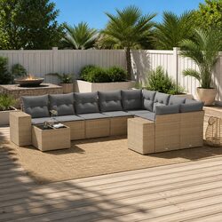 Practical 10-Piece Garden Sofa Set for Any Outdoor Area